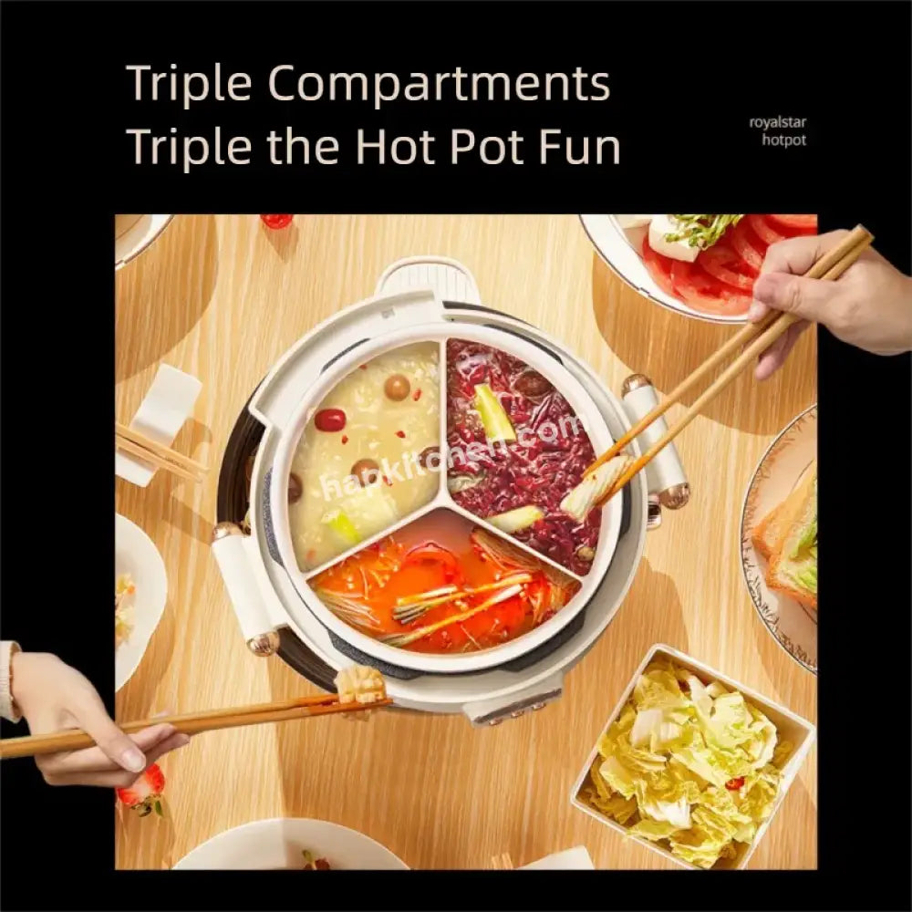 Hap triple-cook eletric pressure cooker - cook 3 dishes at once