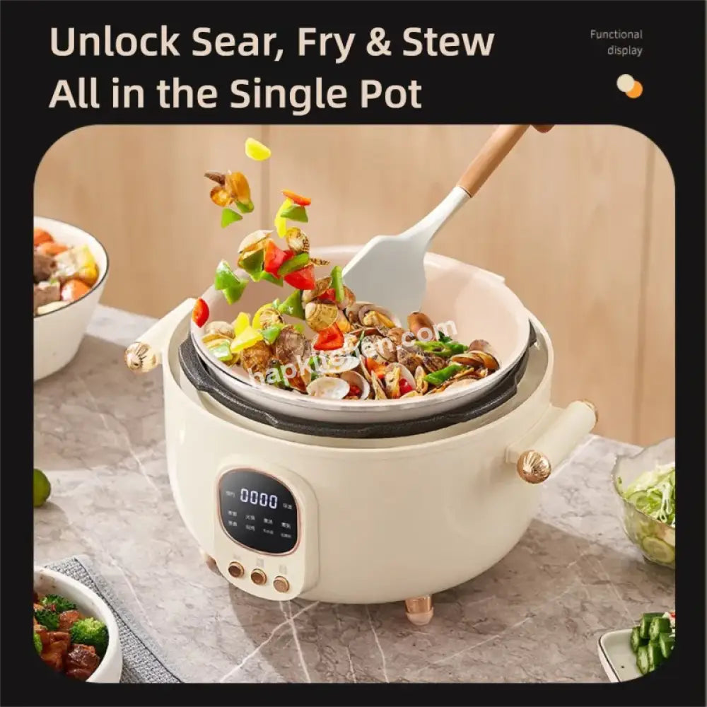 Hap triple-cook eletric pressure cooker - cook 3 dishes at once